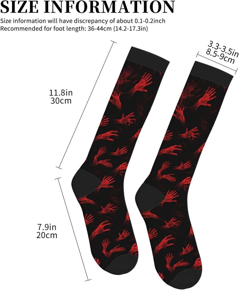 thmnj Compression Socks Knee High Support Socks for Women Men Circulation Stockings for Athletic Running Cycling Flying - Image 2
